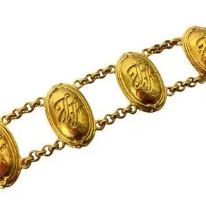 Bracelet Inès De La Fressange Golden Metal ref.254831 - Joli Closet